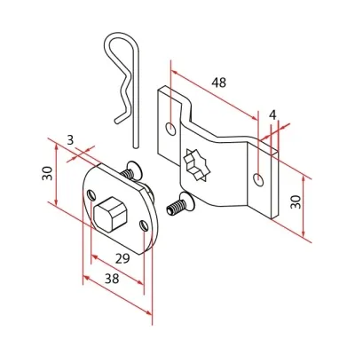Motorlager für Motoren Ø35