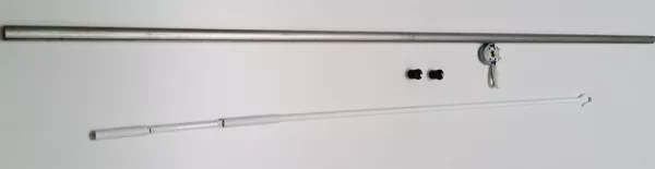 Antriebset mit 2m Nutrohr Ø28mm und Schneckengetriebe