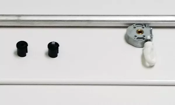 Antriebset mit 2m Nutrohr Ø28mm und Schneckengetriebe