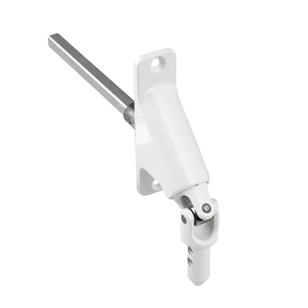 Gelenklager 90° 6Kt.6mm, Gr. 23x85mm, mit 2 Bohrungen, vernickelt