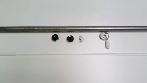 Antriebsset mit 2m Nutrohr Ø48mm und Schneckengetriebe