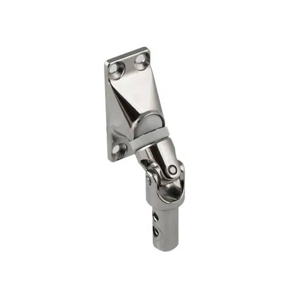 Gelenklager 50° 6Kt.6mm, Gr. 22x52mm, mit 4 Bohrungen, vernickelt