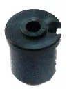 Walzenkappe Nut. Ø28mm mit Bohrung 7mm, Farbe schwarz
