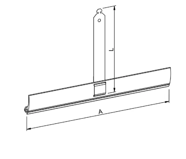 Stahlbandaufhängung Neubau, Federstärke 0,30mm und Federlänge 210mm