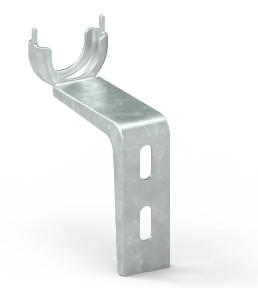 Fertigkasten-Lager, 90mm Ausladung, hinten glatt