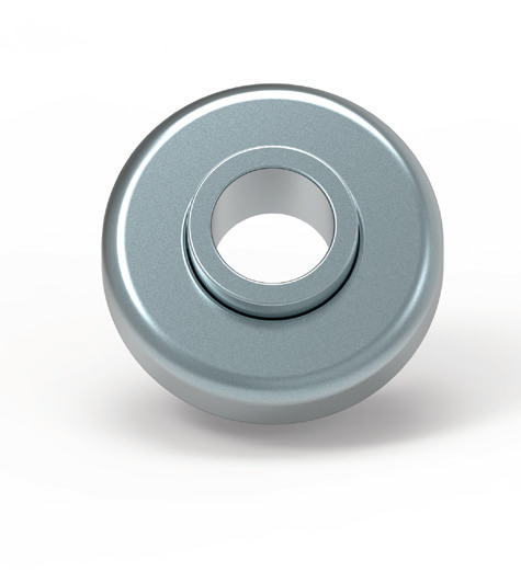 Mini-Kugellager-Metall mit Bund 12mm-Bohrung, Gesamtbreite 10mm