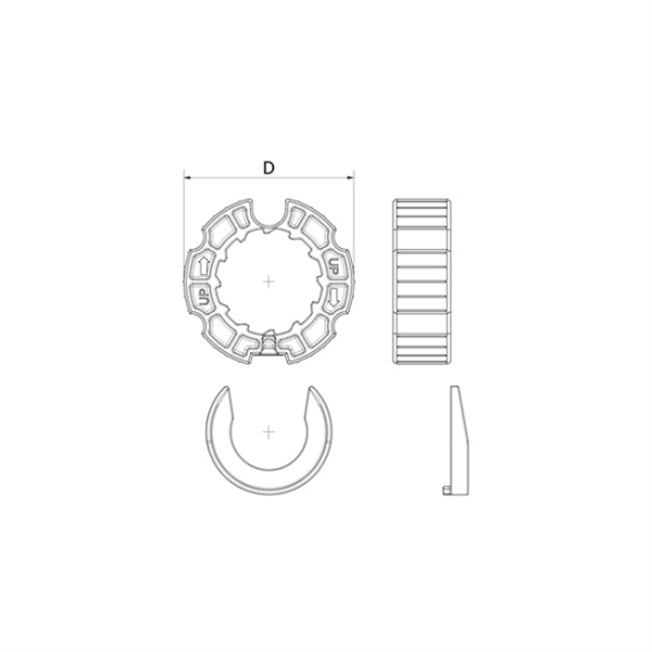 Mitnehmer Ø78mm zu Kegelradgetriebe 4,6:1