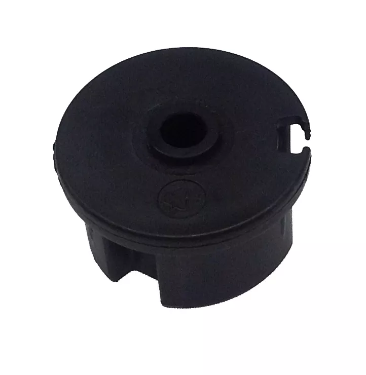 Walzenkappe Nut. Ø48mm mit Bohrung 12mm, Farbe schwarz
