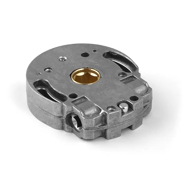 Schneckengetriebe 10:1, mit Endbegrenzung, Antrieb 4Kt.8 mm, Abtrieb 6Kt.16 mm