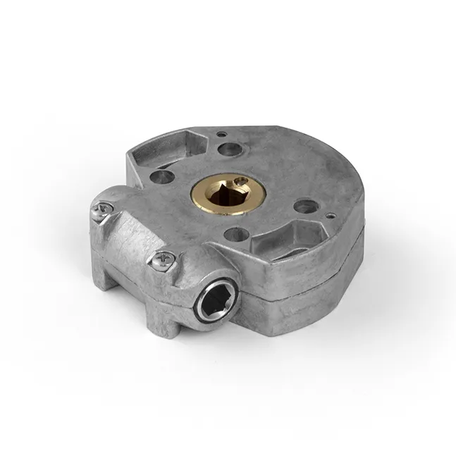 Schneckengetriebe 5,5:1, ohne Endbegrenzung, Antrieb 6Kt.7 mm, Abtrieb 4Kt.7 mm