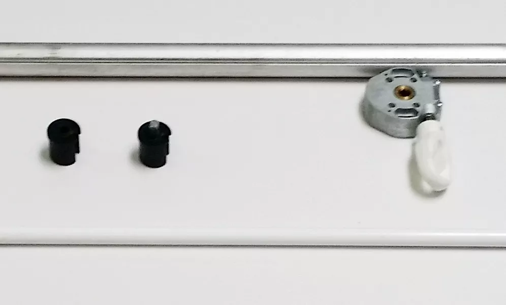 Antriebset mit 2m Nutrohr Ø28mm und Schneckengetriebe