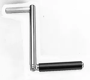 Mini-Kurbelgetriebewickler Aufputz, ohne Schnur, Farbe weiß, mit Kurbel 130mm