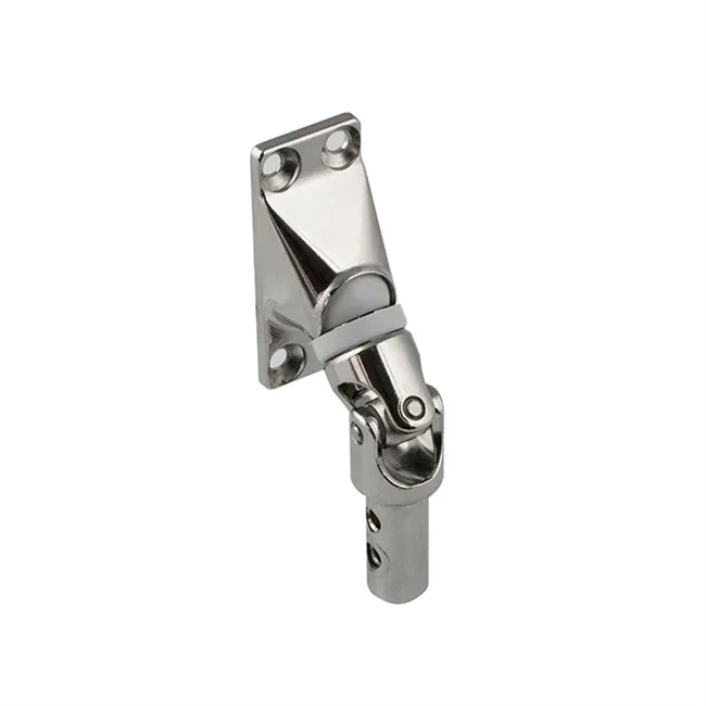 Gelenklager 50° 6Kt.6mm, Gr. 22x52mm, mit 4 Bohrungen, vernickelt
