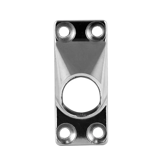 Gelenklager 50° 6Kt.6mm, Gr. 22x52mm, mit 4 Bohrungen, vernickelt