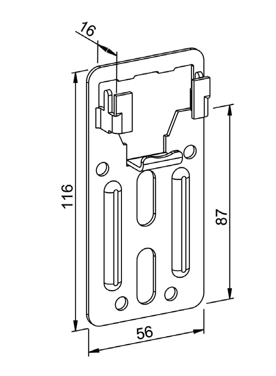 Aufschraub-Fertigkastenlager flache Form