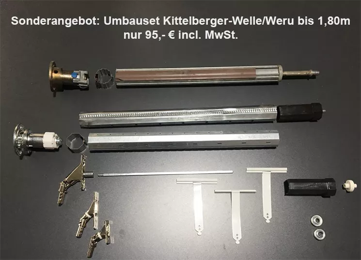Umbauset Kittelberger-Welle auf SW40