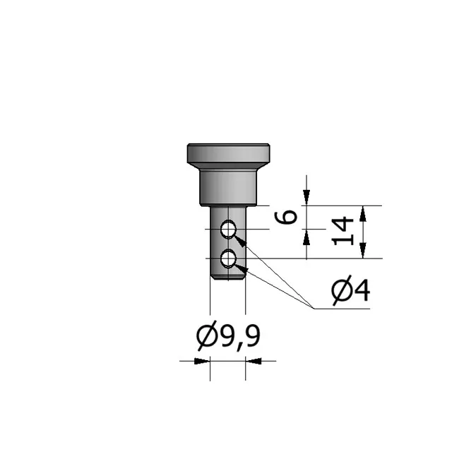 Magnet-Rohradapter, Zapfen Ø12mm