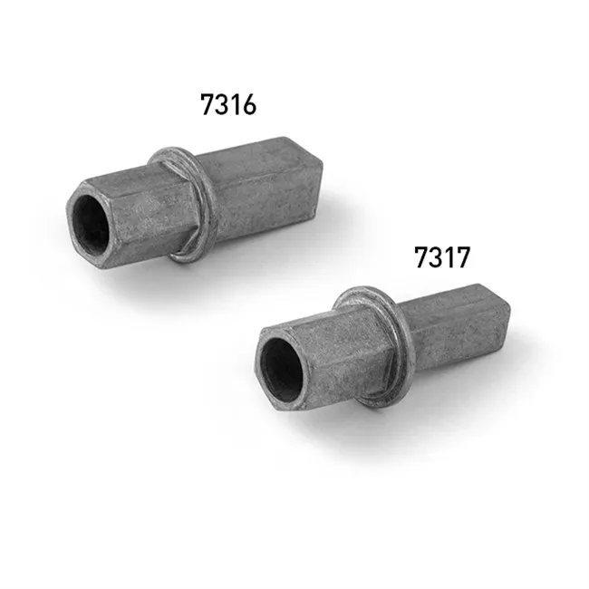 Sechskant-Einsatz, 6Kt.16 mm mit Bohrung Ø12 mm und 4Kt.13 mm