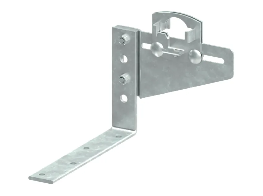 Verzinktes Doppelbocklager, einfache Form mit zwei geschlossene Lagerschalen, Eisenstärke 30 x 4mm, nur 110 mm hoch