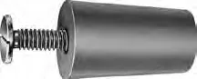 Anschlagstopfen 40mm, Farbe anthrazitgrau