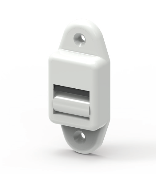 Mini-Leitrolle mit Bürste, Farbe braun