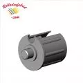 Walzenkappe Nut. Ø63mm mit Rundbolzen 12mm, Farbe schwarz