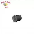 Walzenkappe Nut. Ø28mm mit 4Kt. 7mm, Farbe schwarz