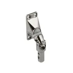 Gelenklager 50° 6Kt.6mm, Gr. 22x52mm, mit 4 Bohrungen, vernickelt