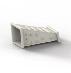 Gurtführung Mauer für 22mm-Gurt gerade, ca. 80mm