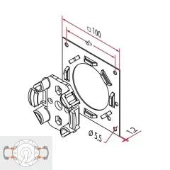 ZF Grundplatte mit Motorlager