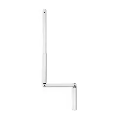 Gelenkkurbel ALU ø14-Alurohr ø15,5 mm, inkl. Sicherungsclip, Länge 1600 mm, Farbe weiß