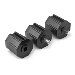 Walzenkapsel zu Achtkantrohr 60mm mit Bohrung 13mm