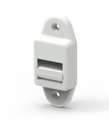 Mini-Leitrolle mit Bürste, Farbe weiß
