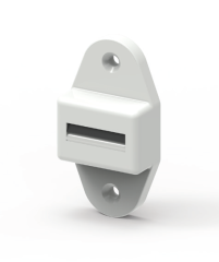 Gurt-Leitrolle für 23mm Gurt mit Bürsteneinsatz, Haube braun